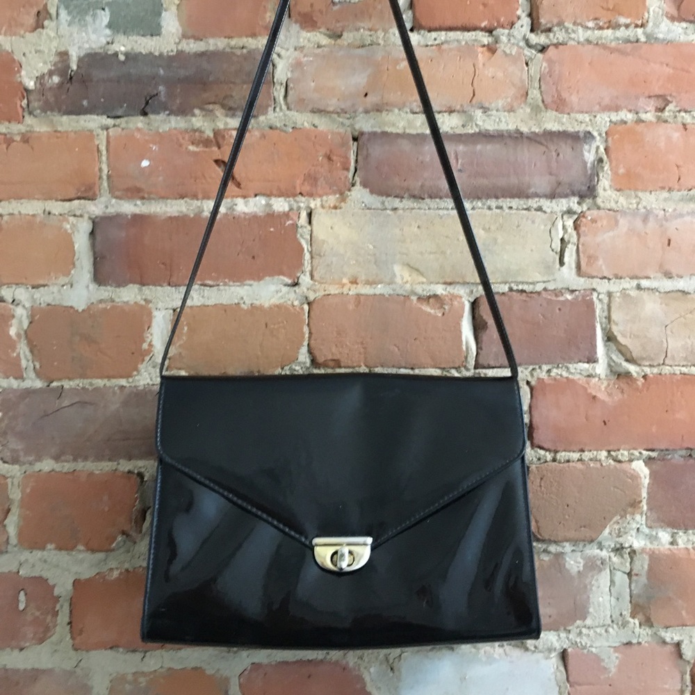 🌟🔥2/$20!! Black Patent Purse/Clutch